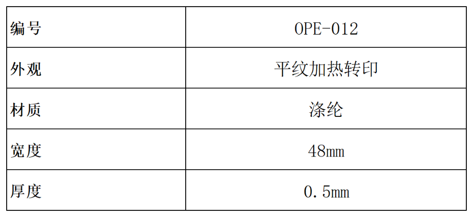 產(chǎn)品參數(shù)（對外）